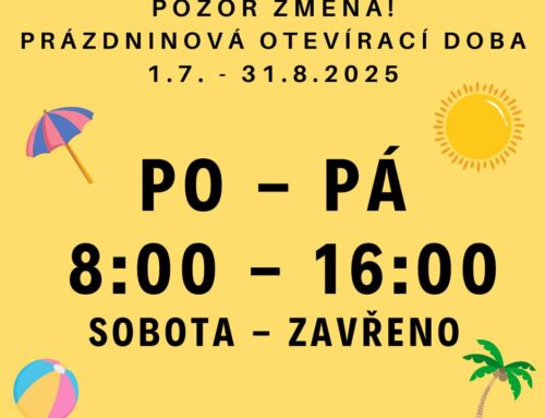 Otevírací doba – léto 2025